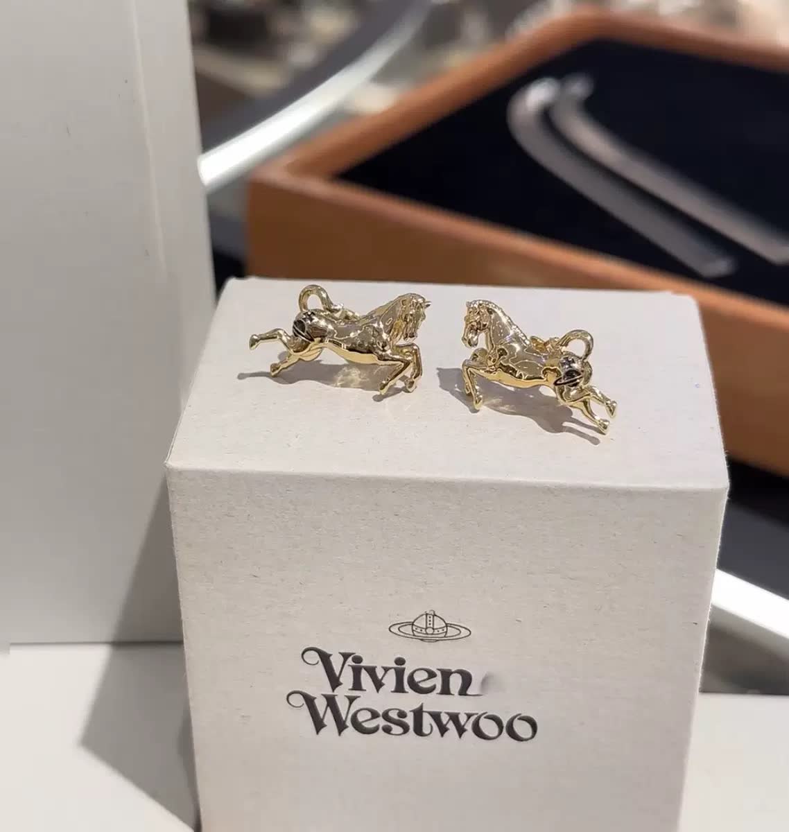 Vivienne Westwood Vivien Westwood Gold Horse Stud Earrings